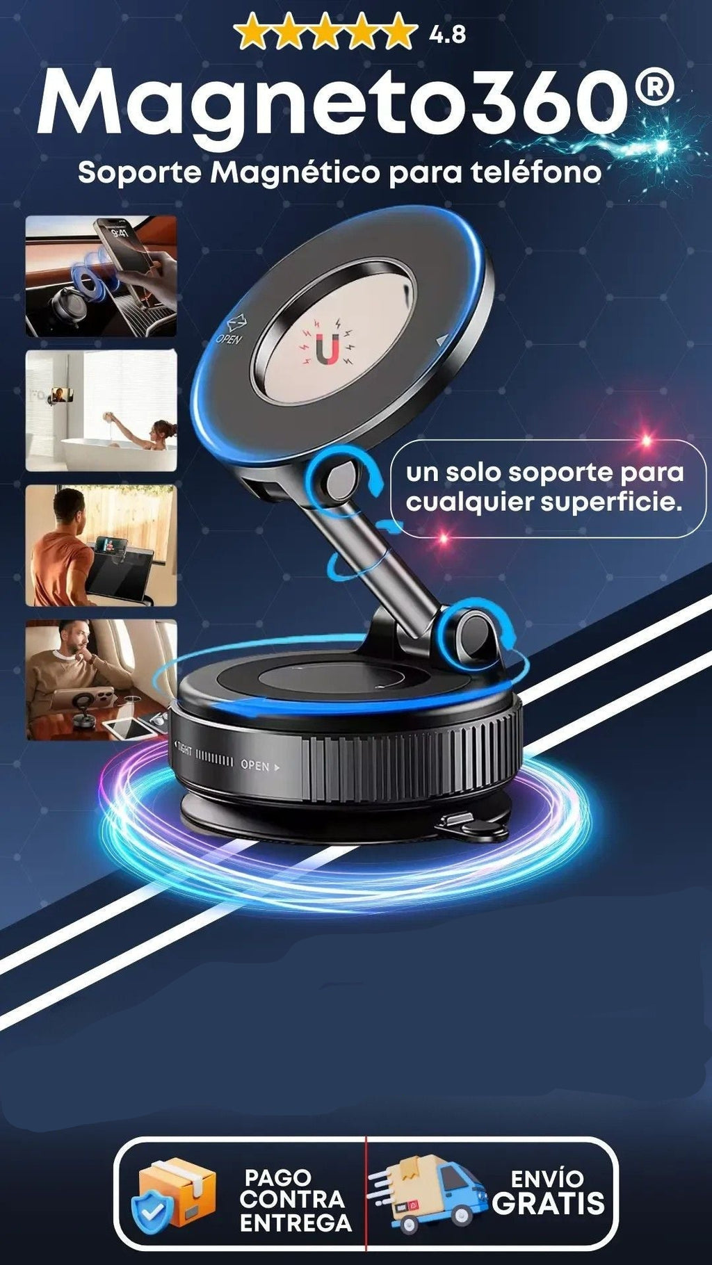 Magneto360® - Soporte Magnético Teléfono