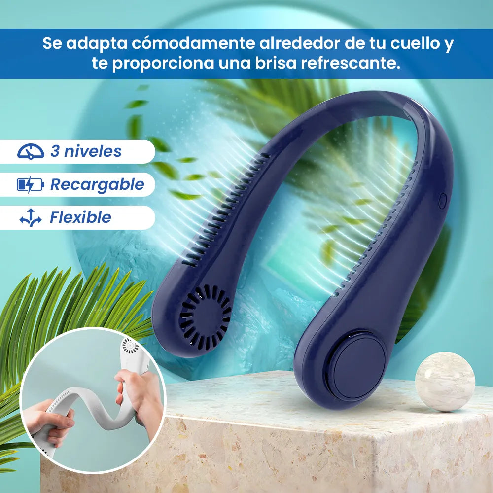 Ventilador de Cuello Portátil💨🍃 Disfruta alivio inmediato del calor, estés donde estés🌬️