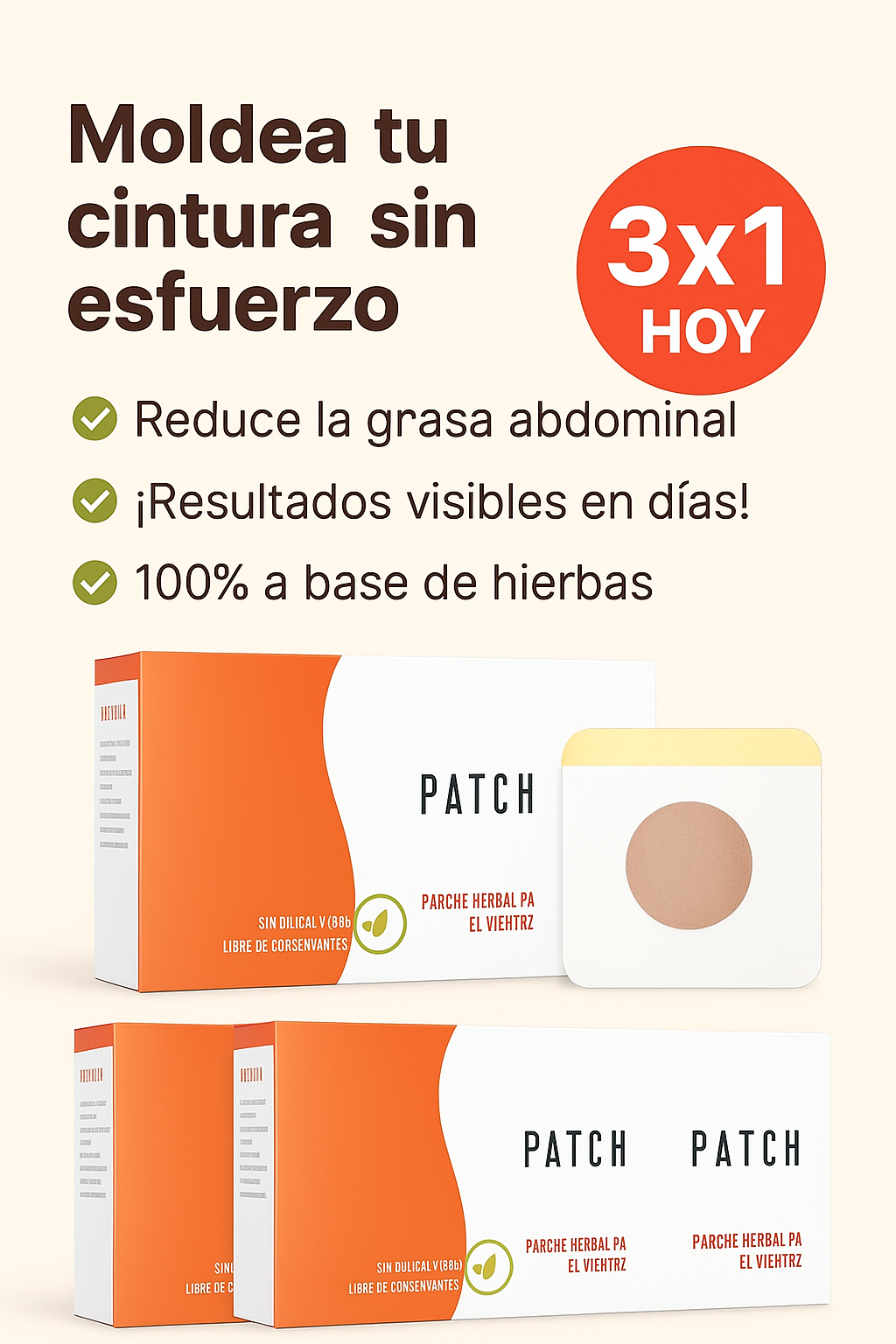 🔥 Pack Slim Parch 3x1 ( 90 unidades) | Adelgazante + Anti Ansiedad